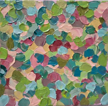 壓克力畫/丙烯藝術/原創手繪【柔色小日子】20×20裝飾掛畫