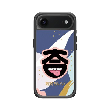 iPhone Air Mod NX -邊框背蓋組合 (相機按鈕) 黑 - KID - (気持ちがいい) 吐舌款