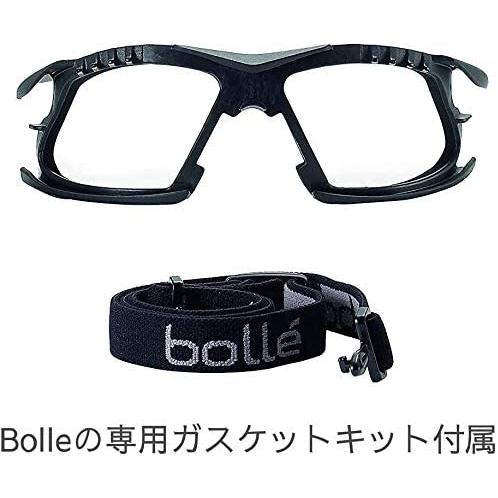 bolle SAFETY（ボレーセイフティ） ラッシュ プラス グロー 3点セット（ゴーグル本体 ガスケットキット セミハードケース）保護メガネ ゴーグル サバゲー