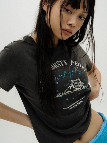 THIRSTY CAMEL T-SHIRTS [DARK GREY]