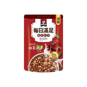 [家速配]桂格每日滿足蛋白穀脆-蜜香紅茶 250g