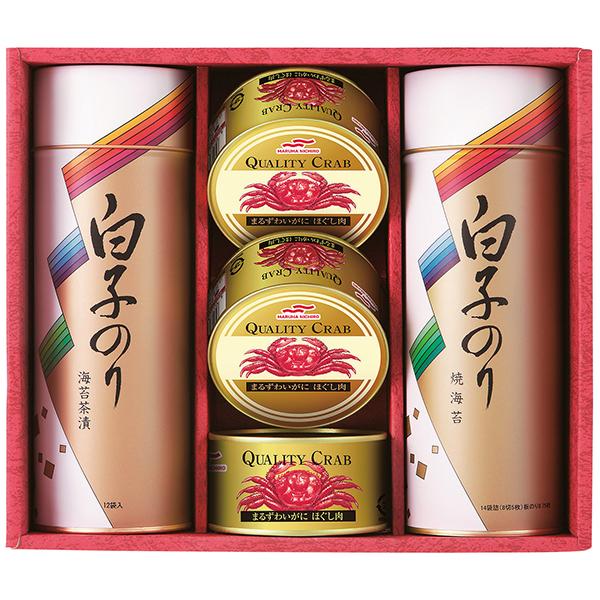 御歳暮 お歳暮 送料無料 白子 のりとかに缶詰合せギフト 送料無料※一部地域除く