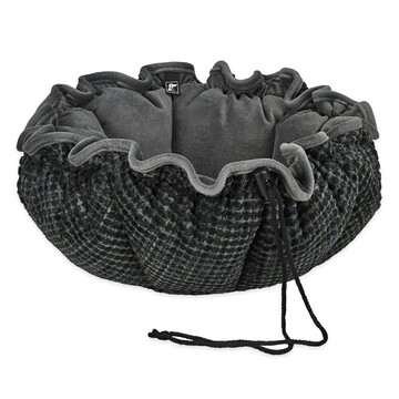 【SofyDOG】BOWSERS 杯型極適寵物床 紳士銀黑-S 睡墊 睡床 手工製作【APP下單天天10%點數回饋】