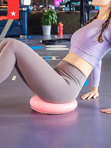瑜伽球 瑜伽平衡氣墊健身按摩球女童平衡盤初學者軟墊男訓練