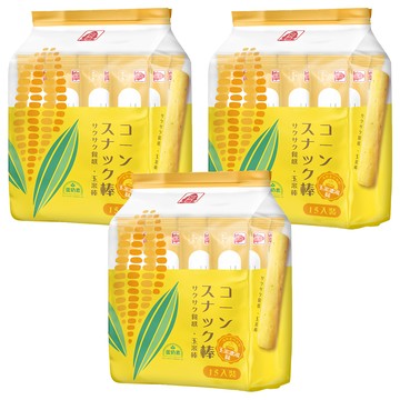 北田 玉米棒 玉米濃湯味  105g  3袋