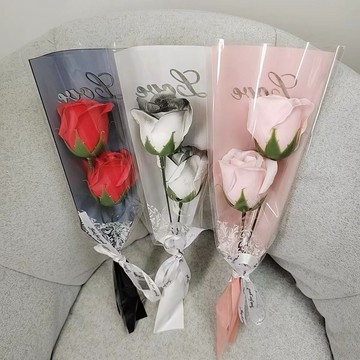 桃園發貨 碎冰藍玫瑰花束 七夕 DIY 情人節 敎師節 生日禮物ins風 畢業 情人節玫瑰花 母親節玫瑰 仿真玫瑰花