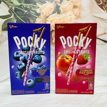 泰國 glico 固力果 Pocky 餅乾棒 藍莓果粒優格棒 草莓果粒蜜桃優格棒 多款風味供選