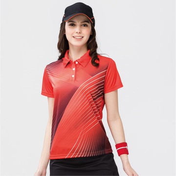 振興5折優惠《Sasaki》(女款)長效性吸濕排汗功能POLO短衫/640025