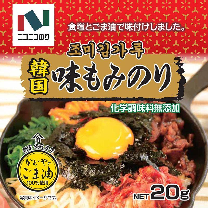 ニコニコのり 韓国味もみのり 20g ×10袋