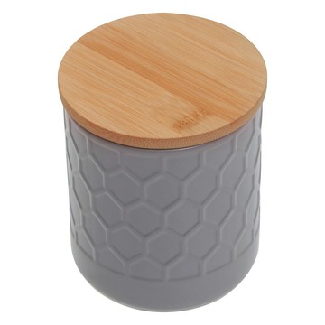 Premier 石陶密封罐 550ml 蜂巢灰  密封保鮮  居家收納好幫手  1個  單件