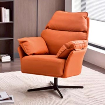 【obis】Mick旋轉單人椅(休閒椅 單人沙發)橙色