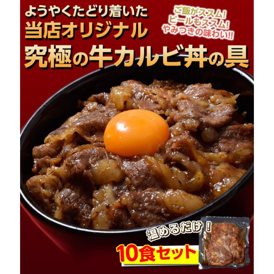 牛 肉 カルビ 1kg 大容量 送料無料 牛カルビ丼の具 1食100g×10食セット