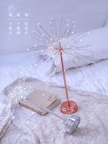 蒲公英浪漫燈防水電池led彩燈閃燈坐燈生日派對裝飾用品少女心