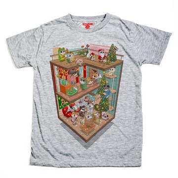 T-shirt 短袖 Chapter One 新年貓 男女皆宜 棉混紡 柔軟舒適