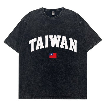 臺灣 TAIWAN MIT 台灣尚勇 水洗oversize短袖 厚磅寬鬆短T 韓版落肩T恤 短袖上衣 歐美衣服 潮T