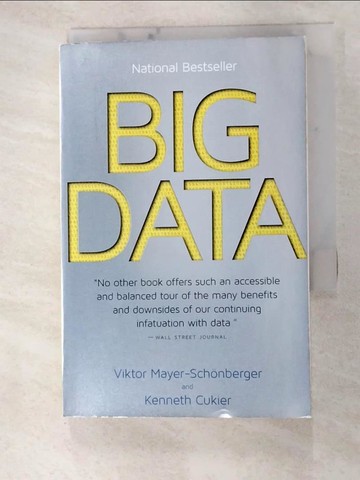 【書寶二手書T2／原文書_ROG】Big Data-A Revolution That Will Transform…_Mayer-Schonberger, Viktor/ Cukier, Kenneth