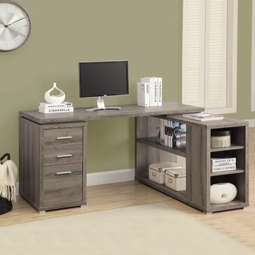 康迪仕複合式書桌 辦公桌 電腦桌 深木色