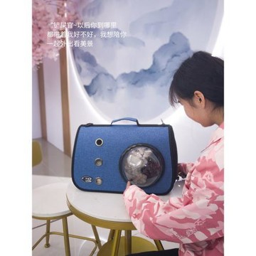 貓包外出便攜包手提寵物包太空艙貓袋斜挎背包透明貓籠子貓咪用品