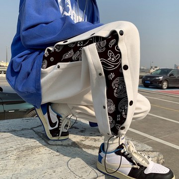 褲子男ins潮流2022彈力休閑褲男男士高端男褲子百搭潮流帥高級感