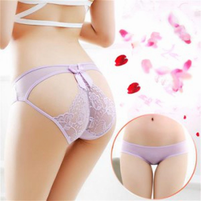 セクシー ヒップ リボン 見せパン レディース ランジェリー レース パンティ パンツ ショーツ ビキニ 下着 紫 M35 6 通販 Lineポイント最大1 0 Get Lineショッピング