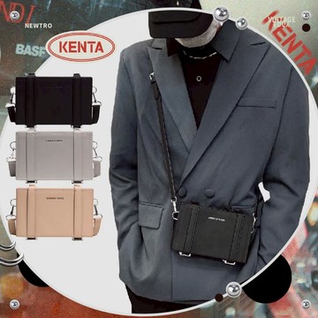 限時優惠💥韓國皮革箱型盒子斜背包 斜垮包 盒子包 硬殼包  旅行間肩背包 相機包 男生背包 送禮 KENTA