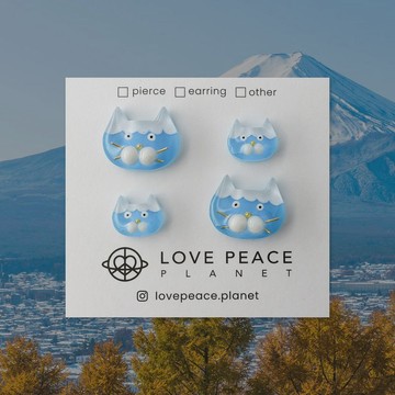 貓貓好朋友耳環 | 富士山