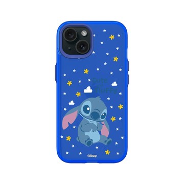 iPhone 15 Clear 激光藍 - 迪士尼-史迪奇 Disney Stitch - 史迪奇 - 毛茸茸超可愛