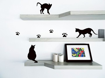 貓咪造型貼貼紙貼紙包cat Stickers牆貼/開關貼/牆面裝飾