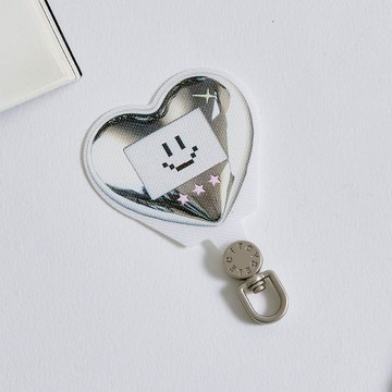 愛心電子雞旋轉手機掛片/夾片