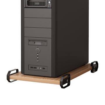 樂天精選 書房可移動主機托臺式電腦主機托架機箱托架木質機箱底座架子TW