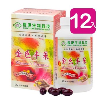 長庚生技 金色丰采軟膠囊 90粒裝 (12入)