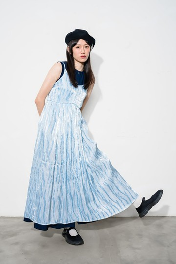 波浪印花連身裙 Wavy Print Dress