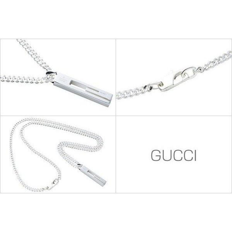 グッチ ネックレス GUCCI メンズ ペンダント 正規品 Gモチーフ