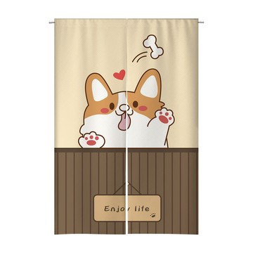 【客製化門簾】【贈桿發票】廚房長門簾 餐廳門簾 穿桿式門簾 布招牌製作 長布簾 櫃子防塵簾 風水窗簾 簡約門簾