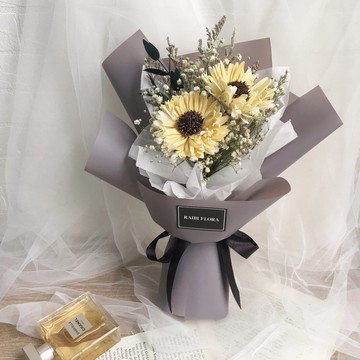 經典款向日葵花束/滿天星乾燥花/木棉花乾燥花/畢業花束