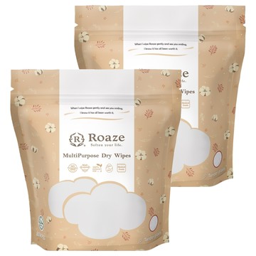 Roaze 柔仕 多功能乾濕兩用巾 纖柔款  2個  80張  135g