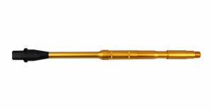 SLONG Airsoft M4A1 RIS 14.5inchアルミアウターバレル 14mm逆ネジ GOLD