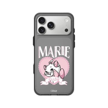 iPhone 17 Pro Max Clear (相機按鈕) 酷墨灰 - 迪士尼-經典系列 Disney Classics - 貓兒歷險記 - 愛心瑪麗