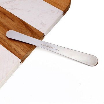 美國 chefmade學廚304不鏽鋼雙頭抹刀/果醬 奶油抹刀/抹平刀/挖餡杓/包水餃棒/包餡刀-保證正版商品