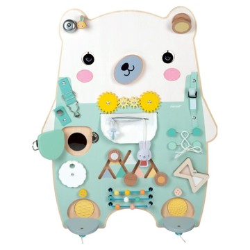 Janod 熊熊技能板  1個  白色 + 薄荷綠