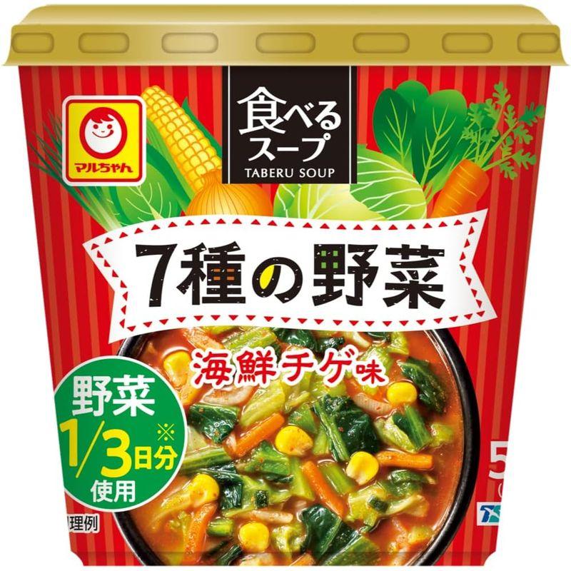 マルちゃん 食べるスープ 7種の野菜 海鮮チゲ味 15g×6個