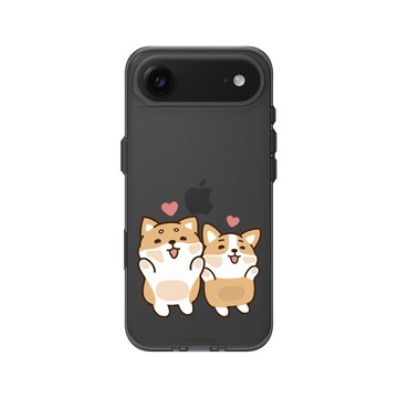 iPhone Air Clear (相機按鈕) 酷墨灰 - 柴語錄 Shiba Says - 放我出去♥