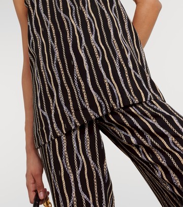 Chloé Printed silk tank top
