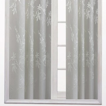 J&N 花簇德國進口窗紗拉摺簾  270 x 165cm  白色，簡約透光，營造舒適居家氛圍