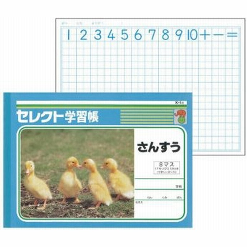 文運堂 セレクト学習帳 教科ノート B5 さんすう 8マス 17mm方眼 十字リーダー入 10冊セット K 1 2 Ll 通販 Lineポイント最大0 5 Get Lineショッピング