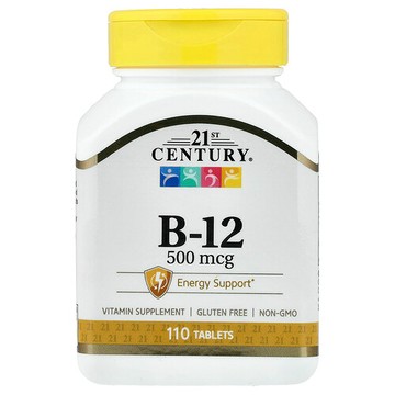 21st Century, 維生素 B-12，500 微克，110 片
