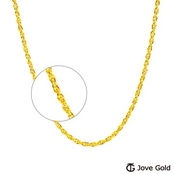 【JoveGold漾金飾】風采照人黃金項鍊(約1錢)(約1.4尺/42cm)