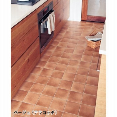 DIY 拭ける フリーカット ブラウン（ヘリンボーン） 約90×100 ラグ 