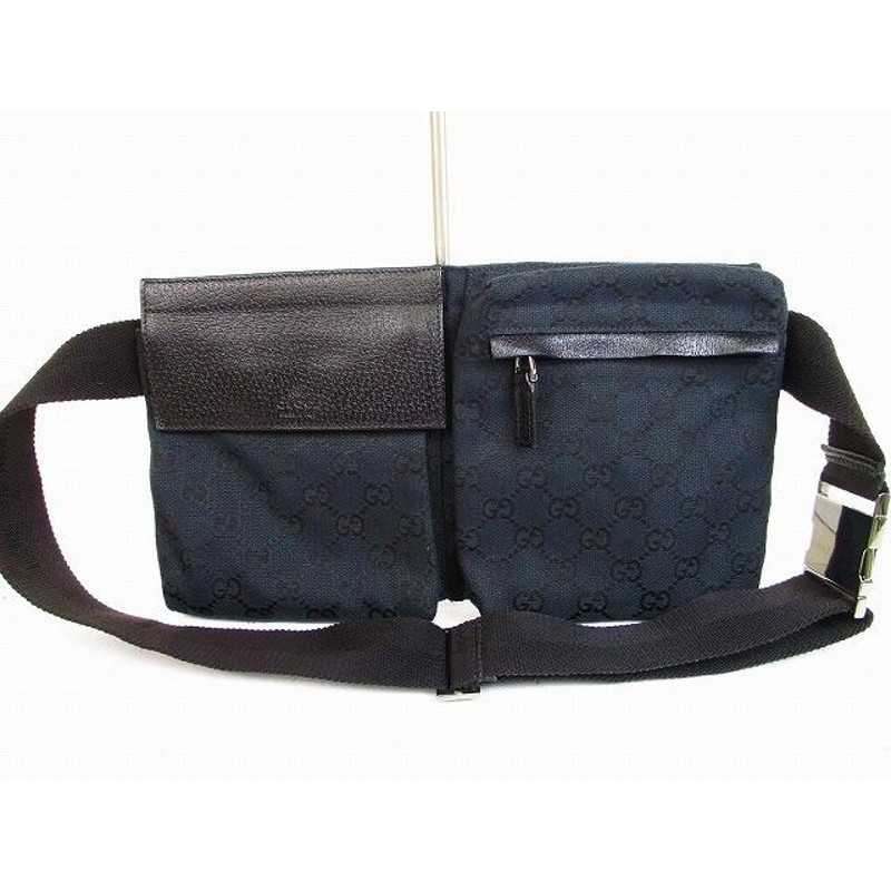 超美品】 GUCCI グッチ GGキャンバス ウエストバッグ ボディバッグ 