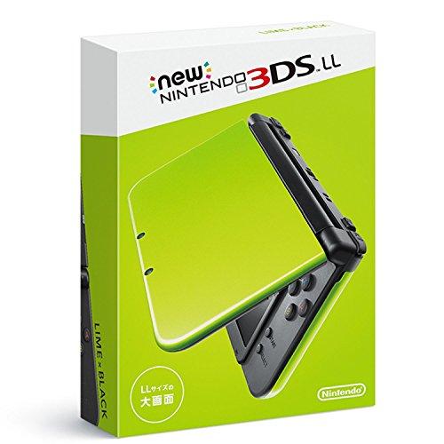 Newニンテンドー3DS LL ライム×ブラック(中古:未使用・未開封)